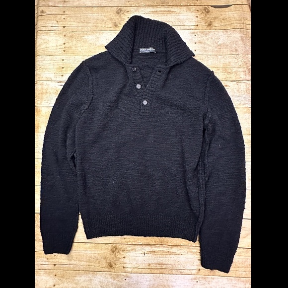 Dolce & Gabbana Quarter Button Sweater - Picture 1 of 7